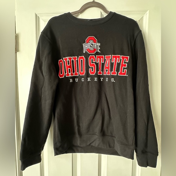 Scarlet & Gray Ohio State Tops - 🏈OHIO STATE BUCKEYES🏈crewneck sweatshirt in Black
